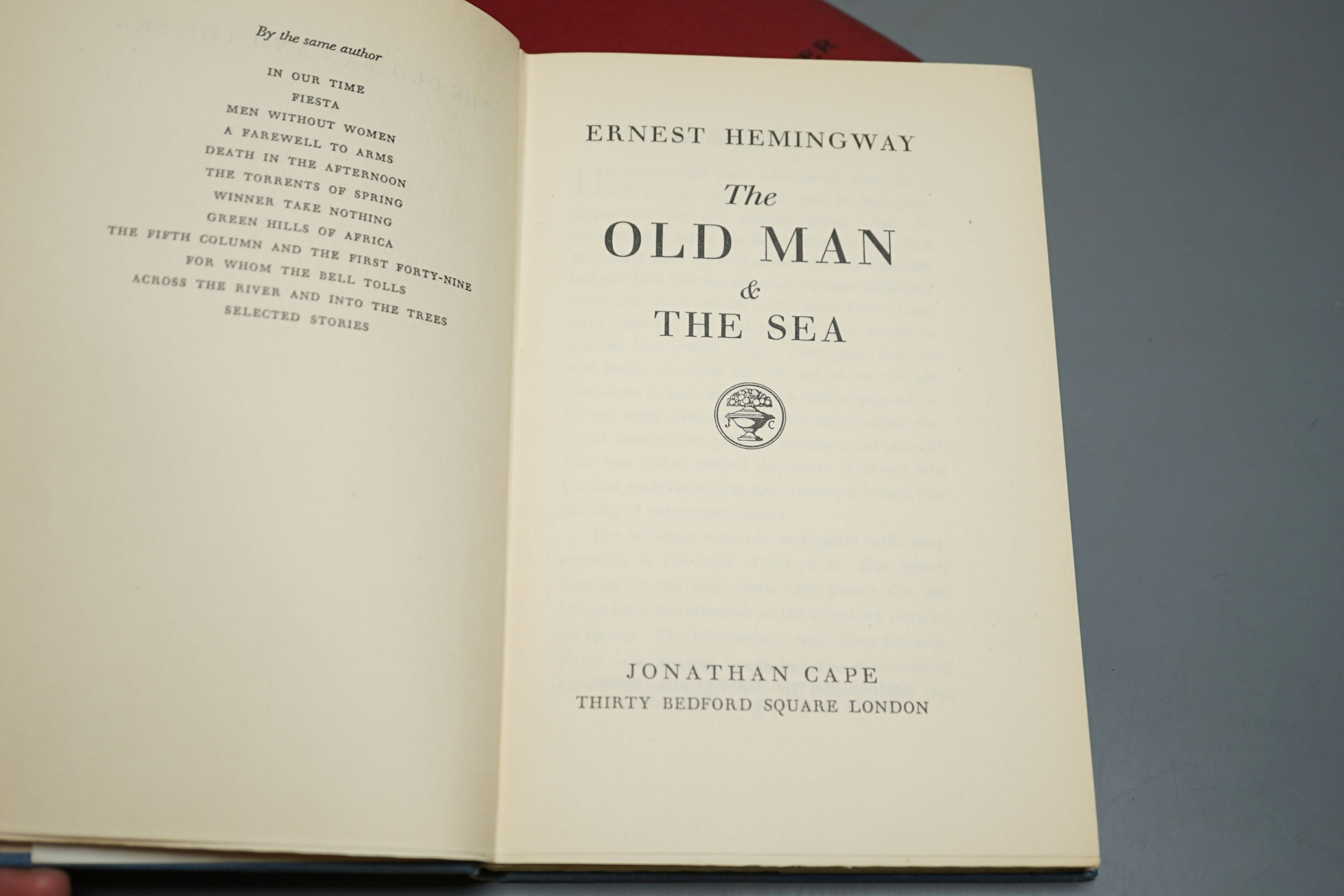 A passage to India, EM Forester and The old man and the sea, Ernest Hemingway, 2 vols.